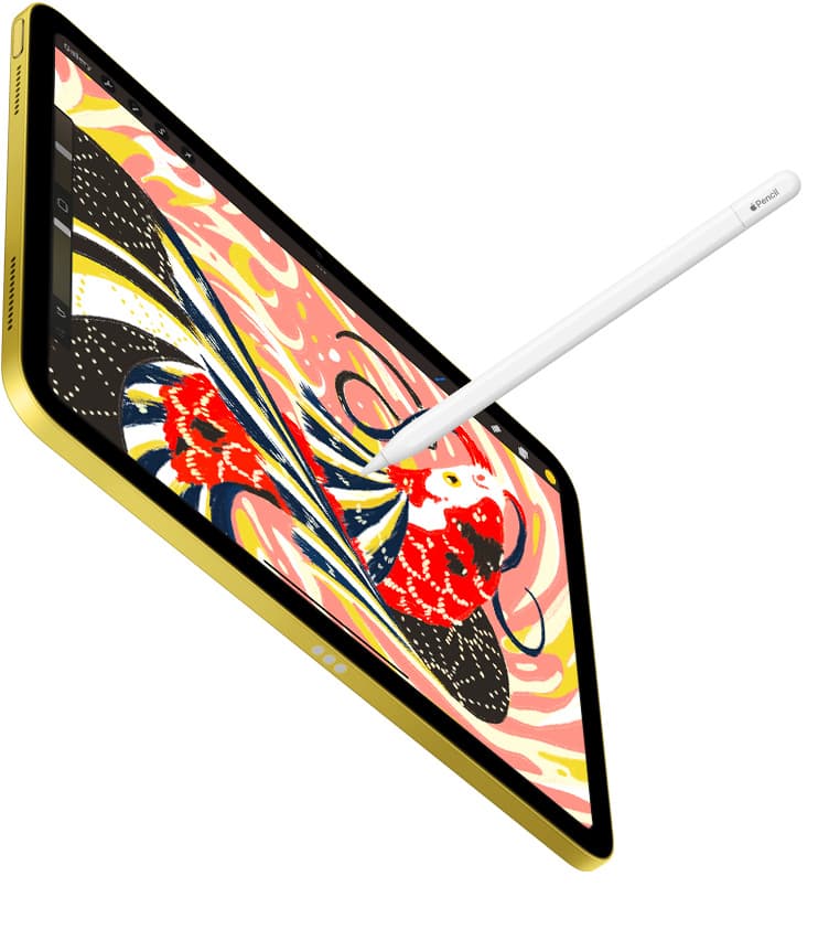 iPad with Apple Pencil in use
