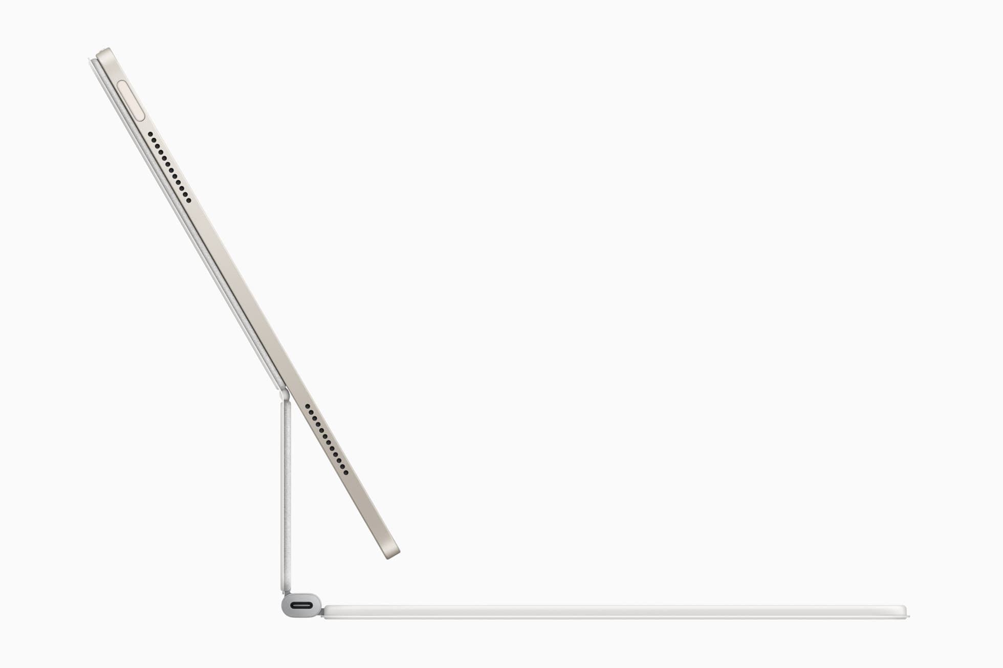 iPad Air with keyboard case side profile