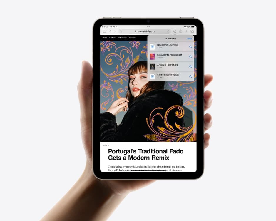 iPad mini cellular visual