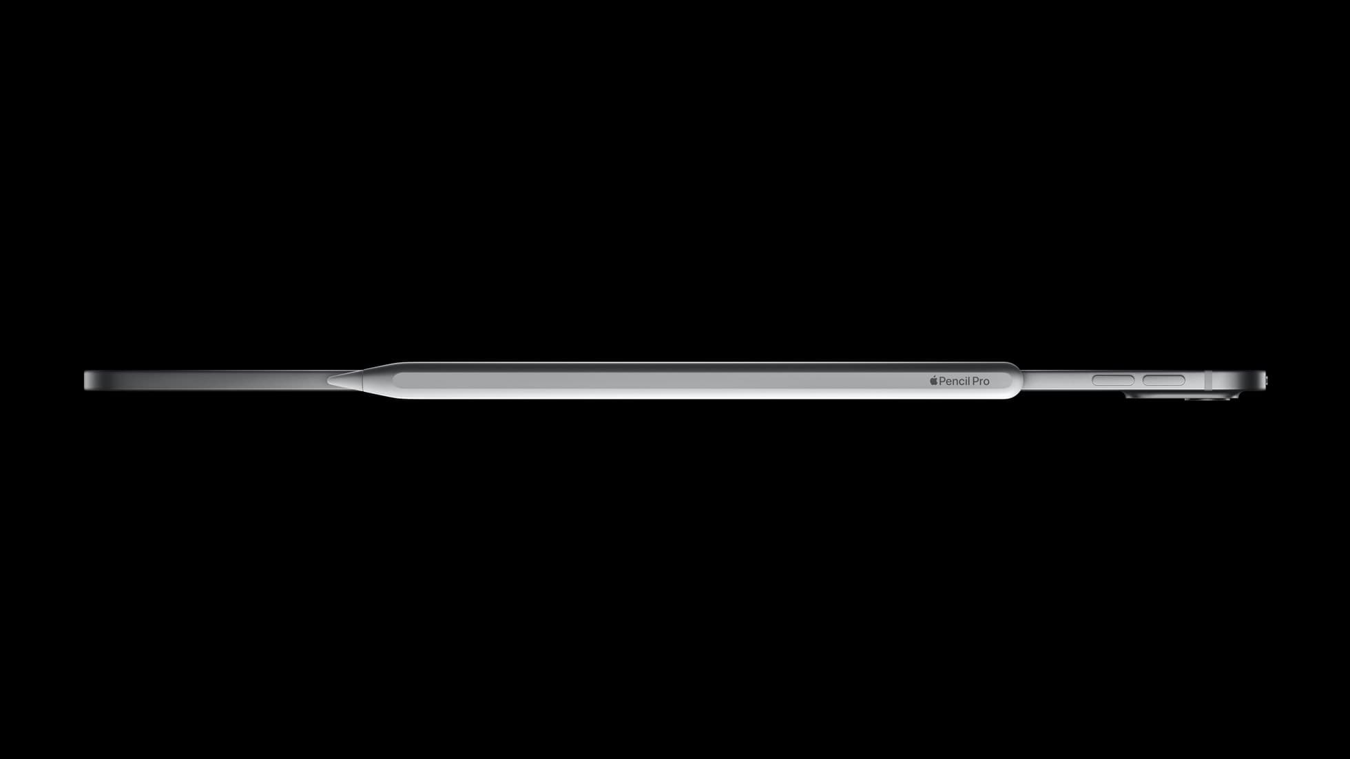 Apple Pencil Pro with iPad Pro display