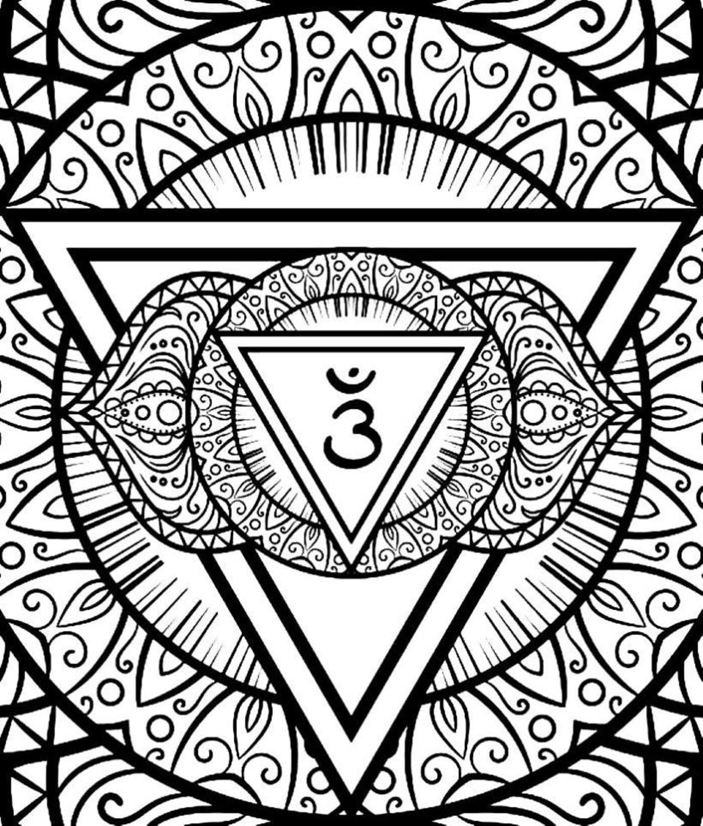Mandala coloring page preview