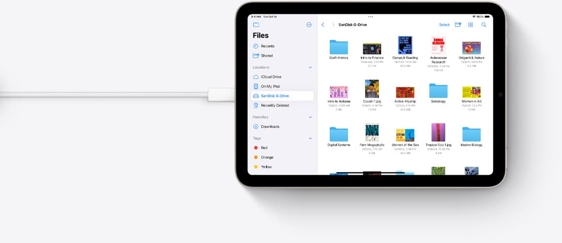 iPad mini USB-C port close-up