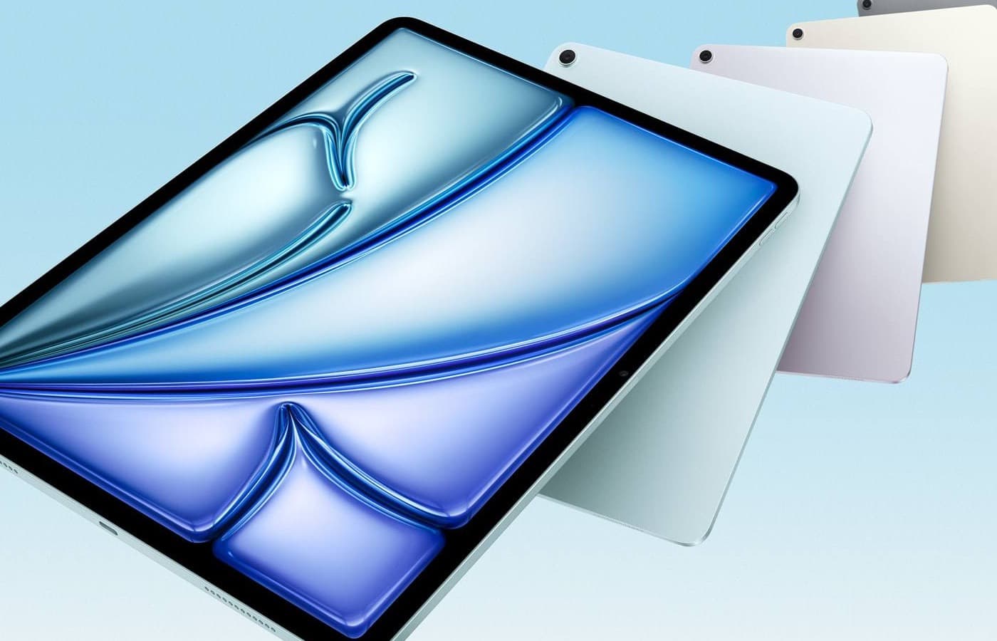 iPad Air color lineup and display