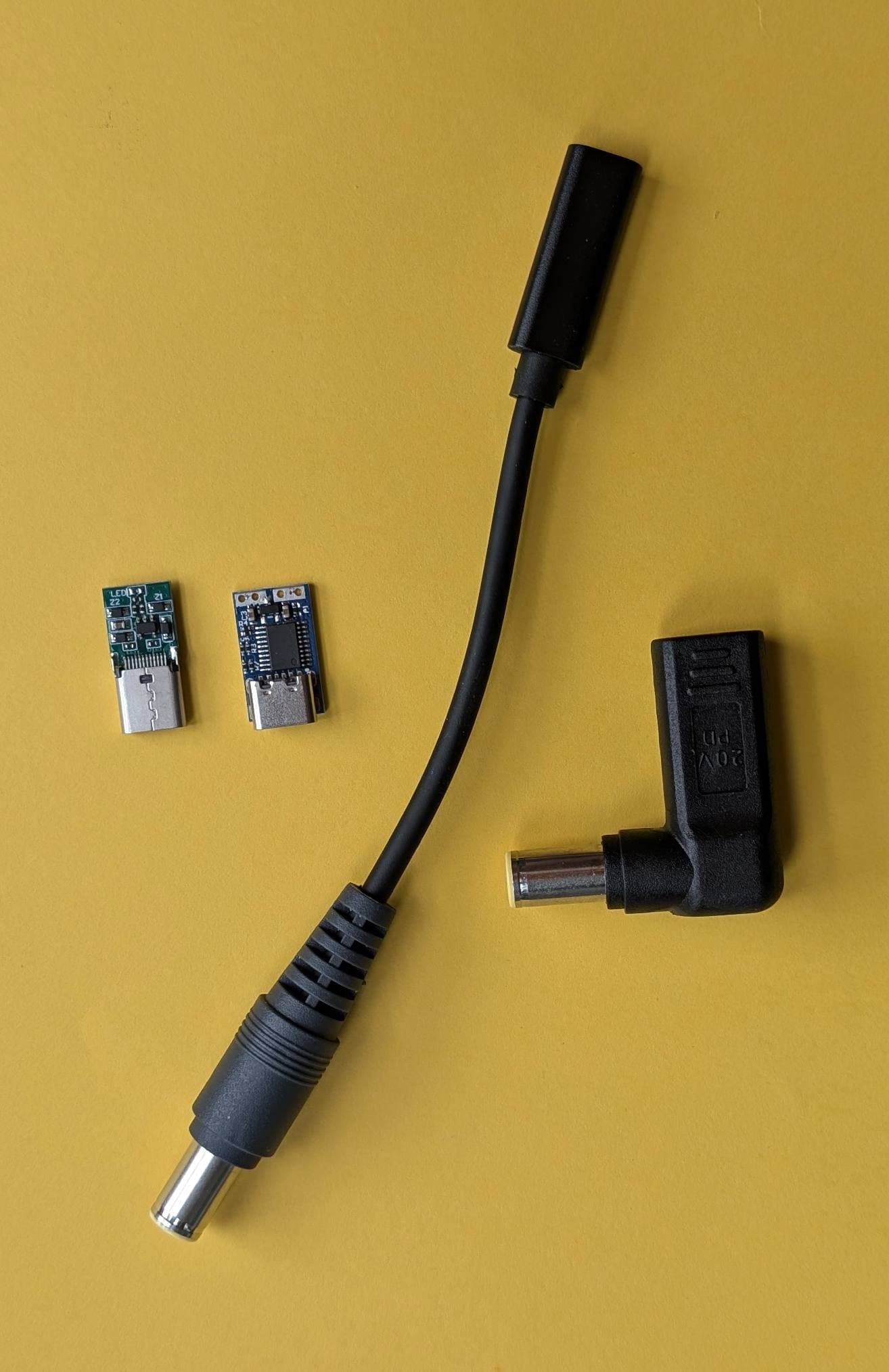 Travel desk charging setup with iPad and accessories