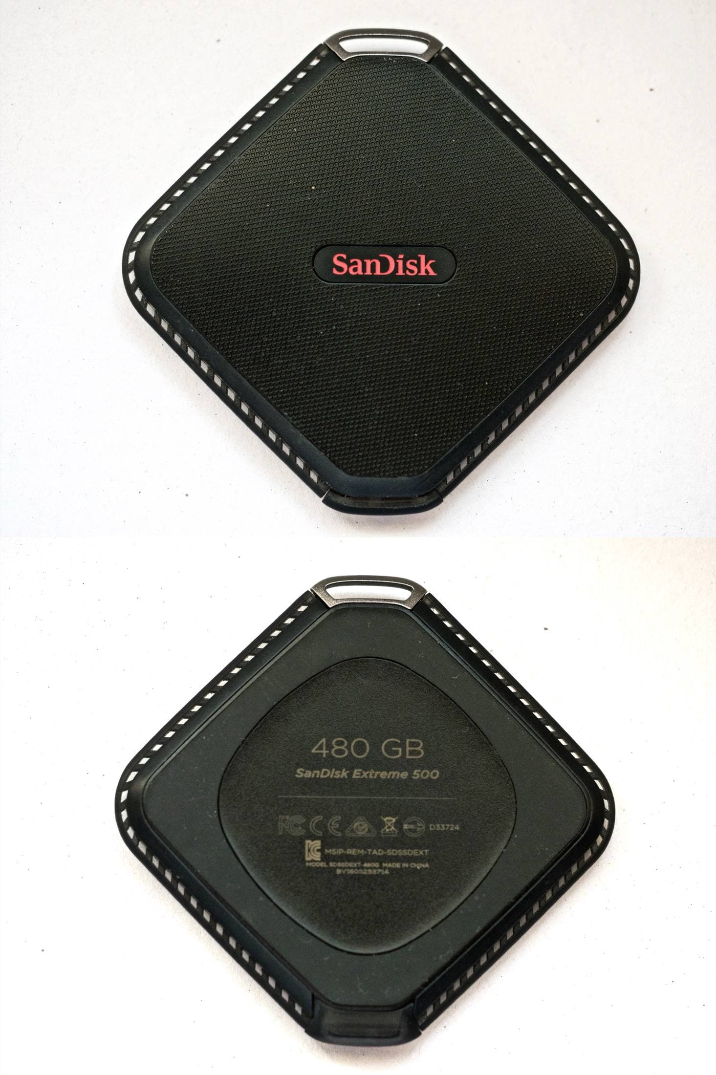 SanDisk Extreme 500 front and back