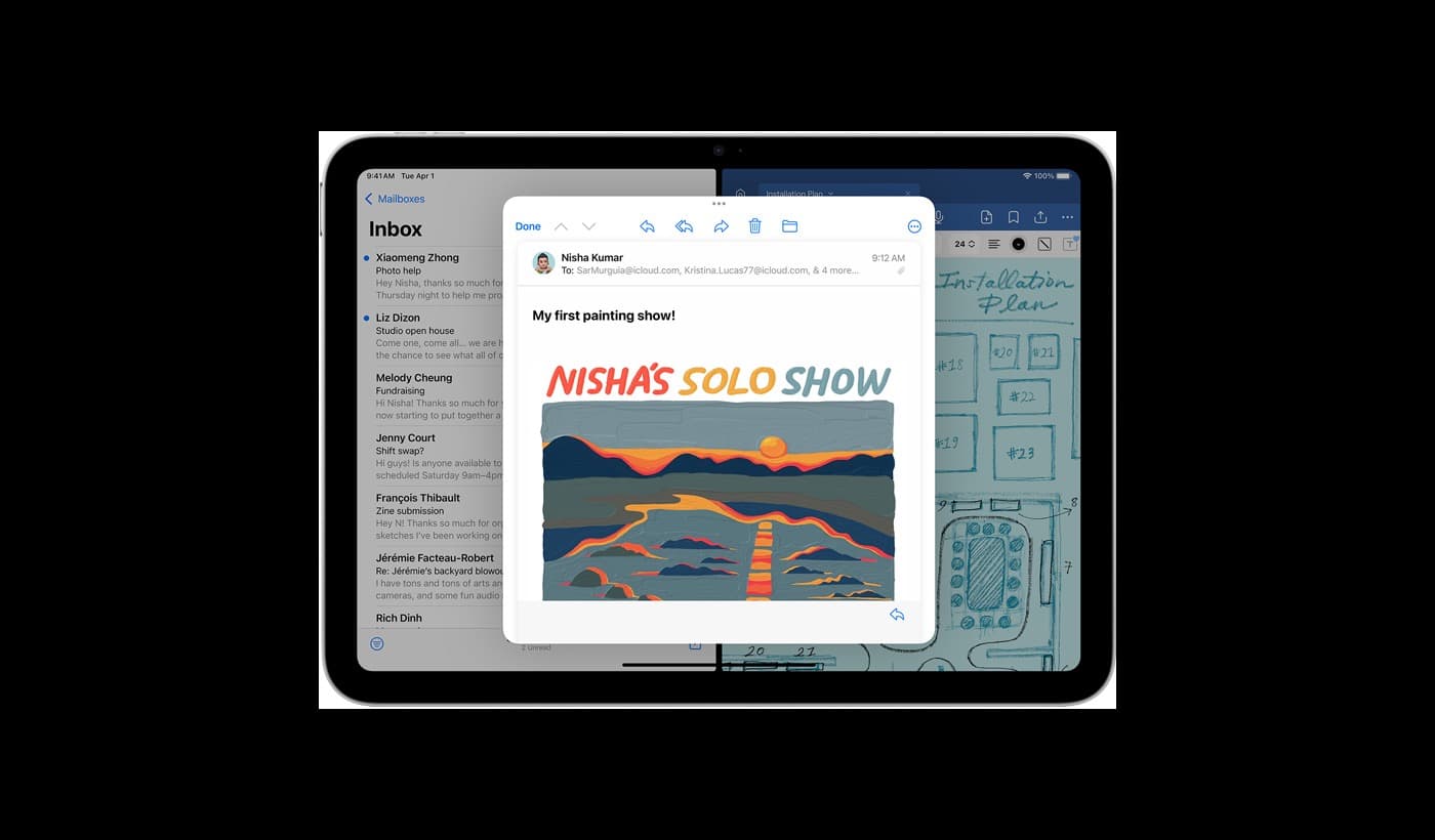 iPad app windowing and file workflow