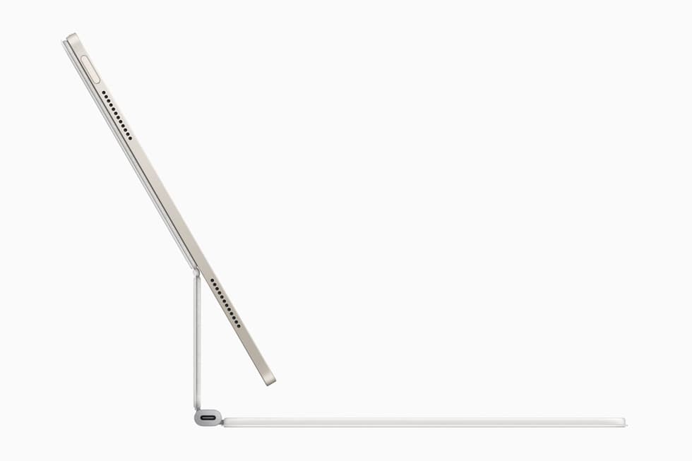 iPad Air with Magic Keyboard side view