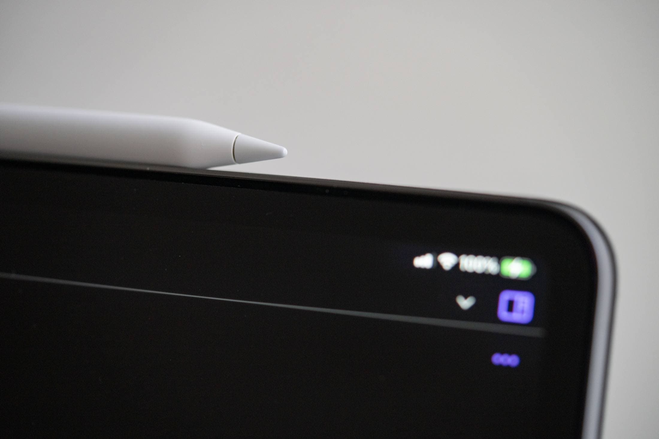 Apple Pencil on iPad Pro