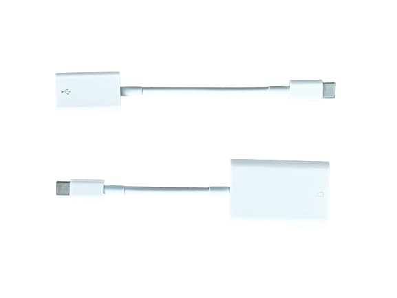Apple USB-C to USB adapter and SD card reader
