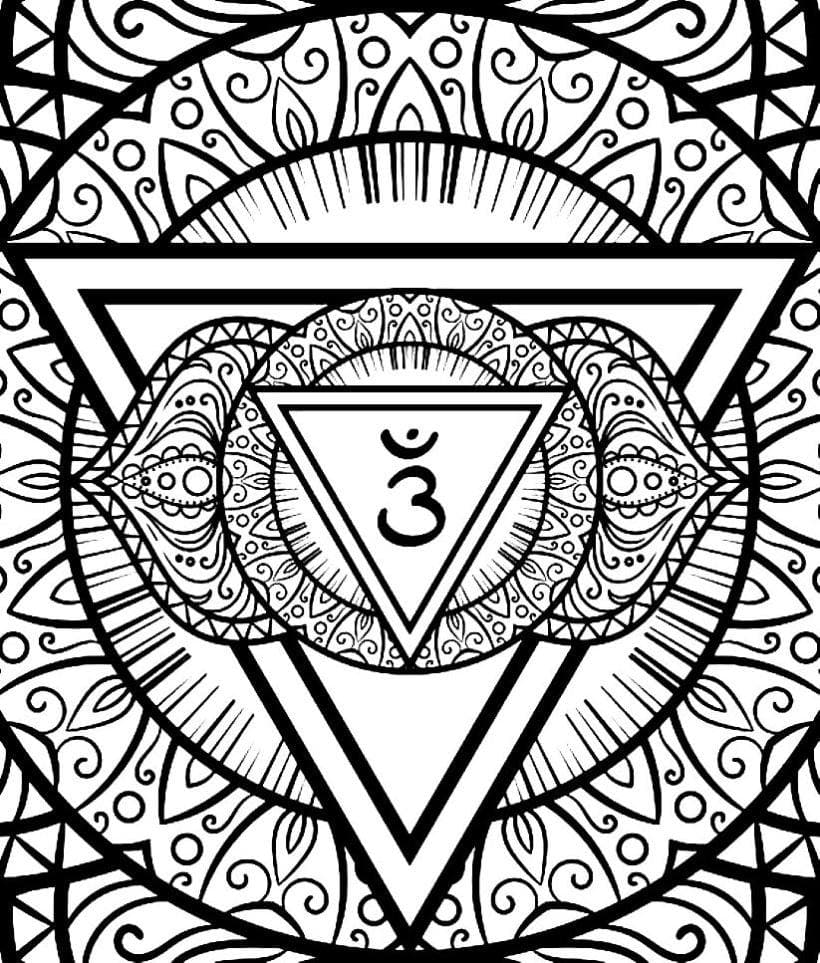 Mandala coloring page example