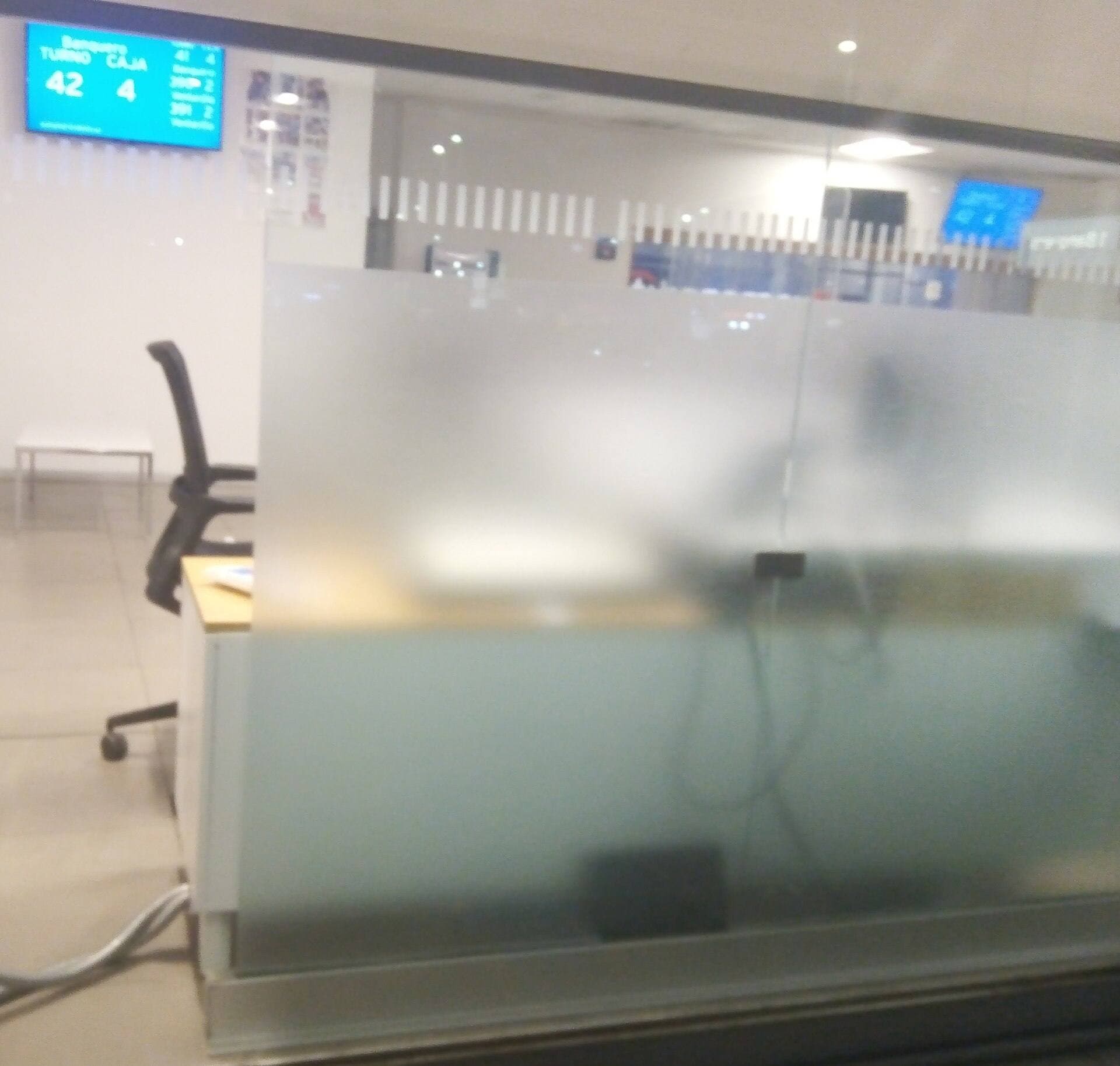 Translucent glass panel