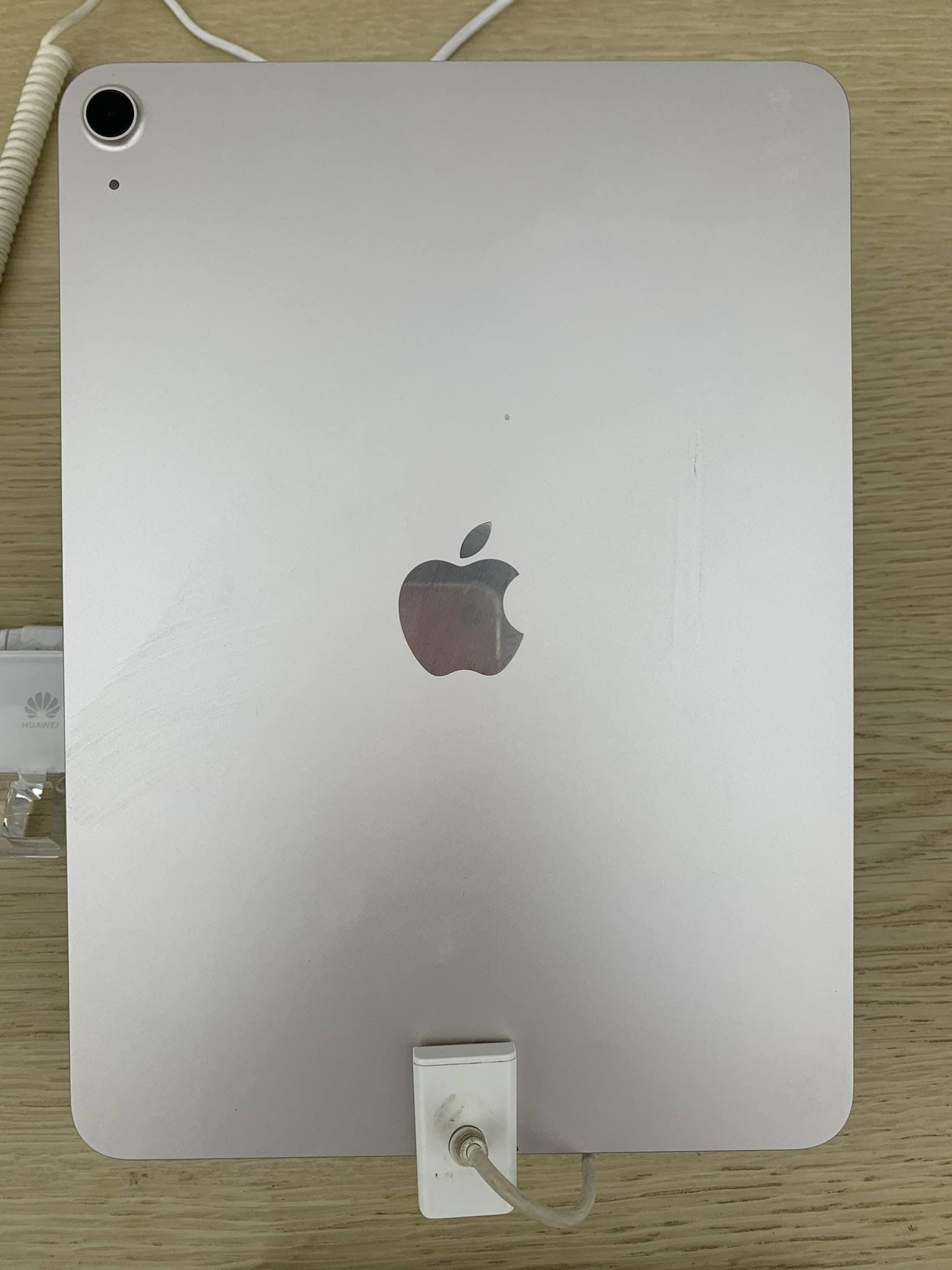 iPad Air rear view in blue finish
